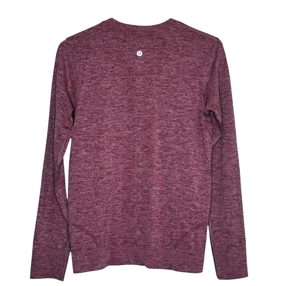 Lululemon Women’s Swiftly Tech Relaxed Long Sleeve‎ Shirt Sz. 4 Pomegranate Pink - Picture 4 of 4